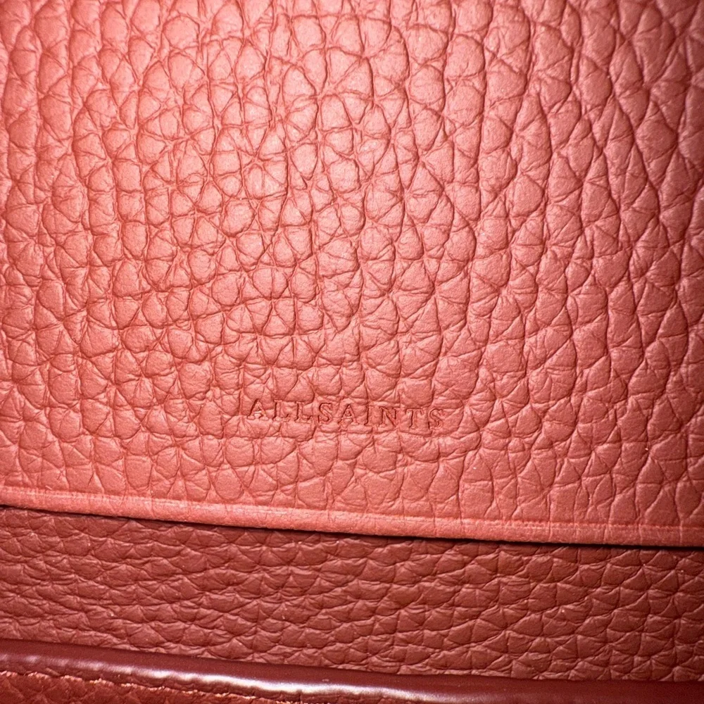 NWOT All Saints Women's Burgundy Crossbody Bag - Picture 7 of 15